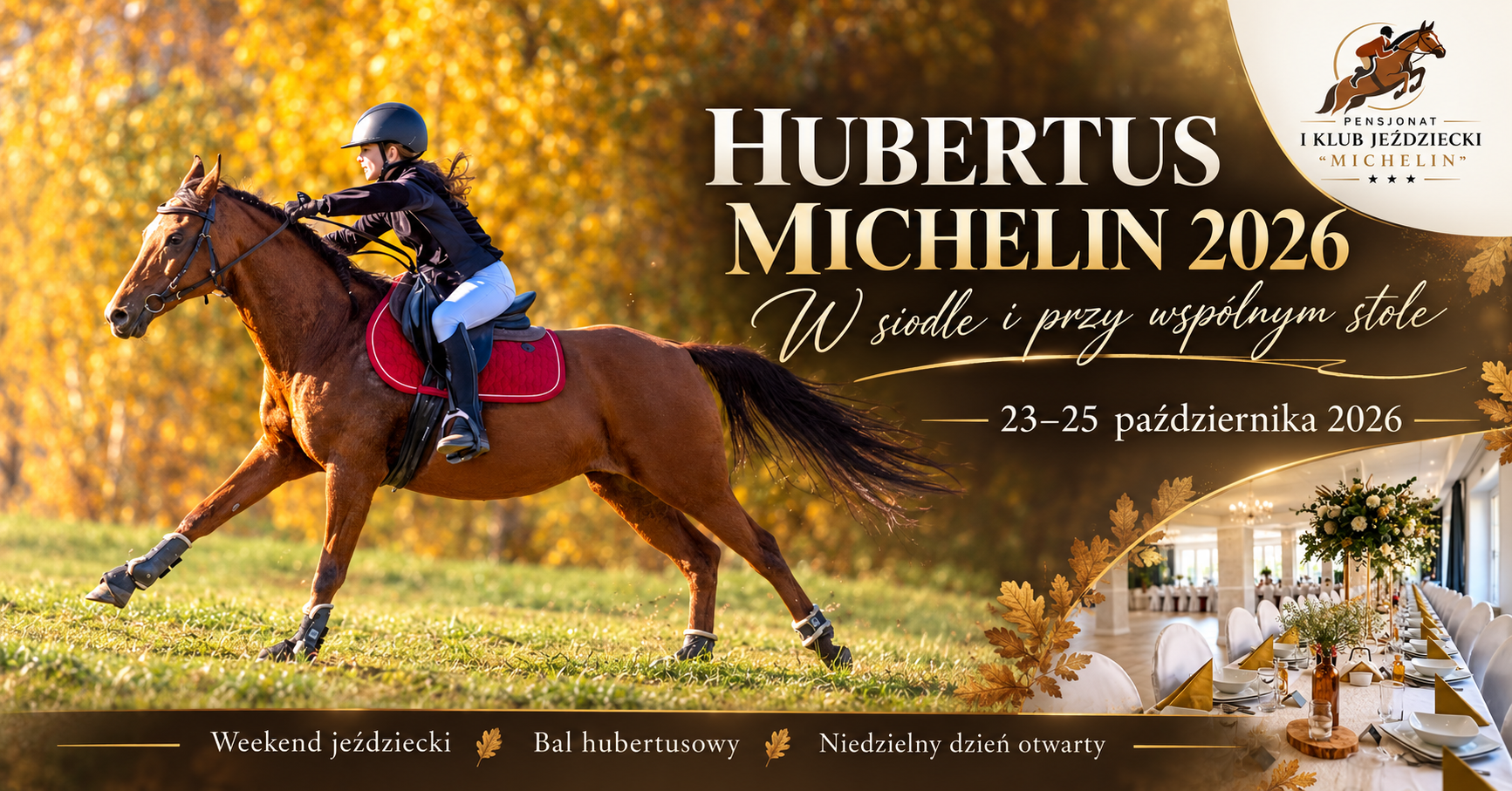 Hubertus Michelin 2026, w siodle i przy wspólnym stole